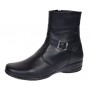 Ghete dama Marimea 39 din piele naturala cu fermoar imblanite GD156N2